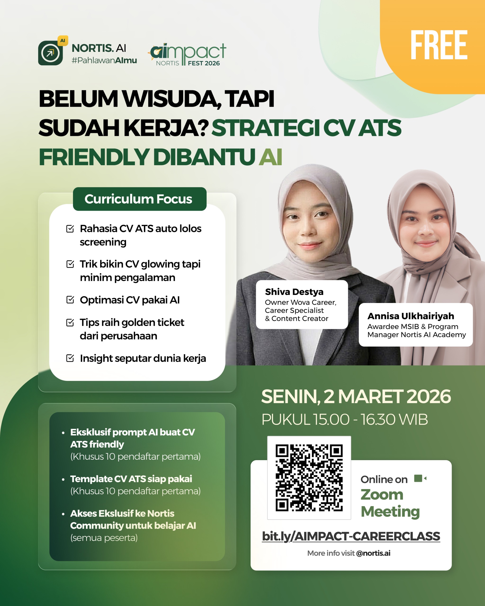 Belum Wisuda, Tapi Sudah Kerja ? Strategi CV ATS FRENDLY Dibantu AI.